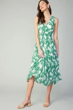Current Air Abstract Motif Maxi Dress DEEPMINT Outlet