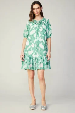 Current Air Abstract Motif Mini Dress DEEPMINT Clearance