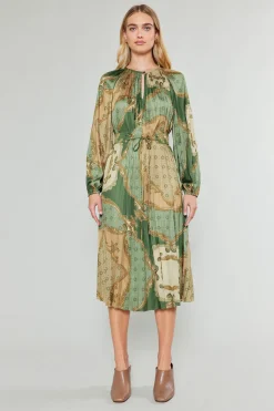 Current Air Adelaide Midi Dress OLIVEMLT New