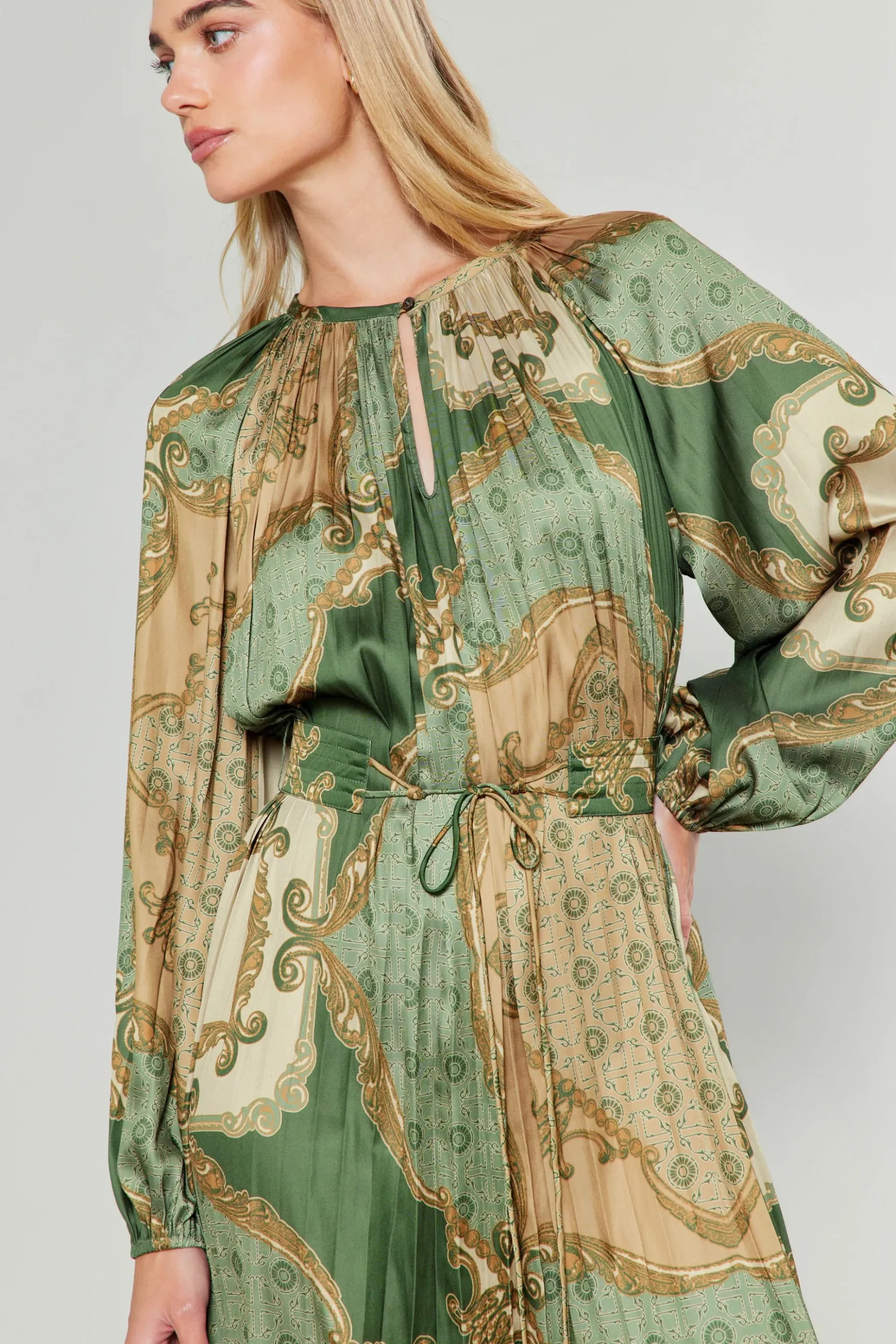 Current Air Adelaide Midi Dress OLIVEMLT New