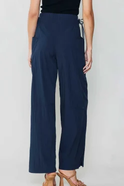 Current Air Adjustable Waist Pants NAVY Fashion