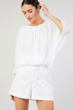 Current Air Alessia Dolman Sleeved Blouse WHITE Discount