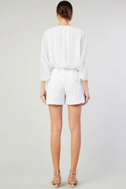 Current Air Alessia Dolman Sleeved Blouse WHITE Discount