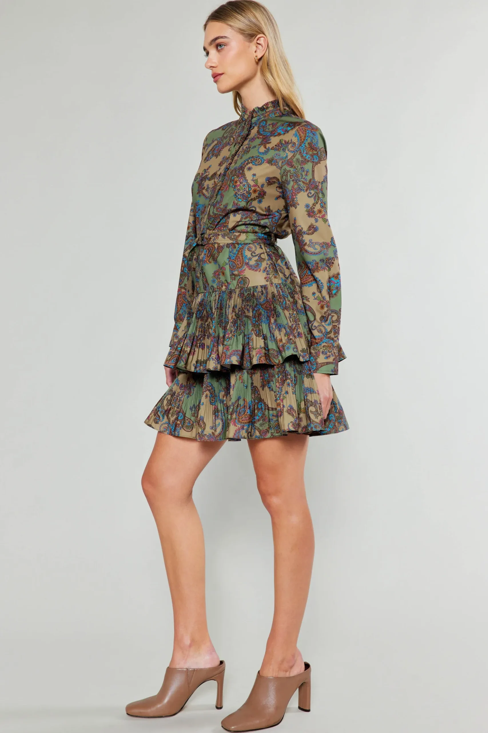 Current Air Anberlin Mini Dress TAUPEPAISLEY Online