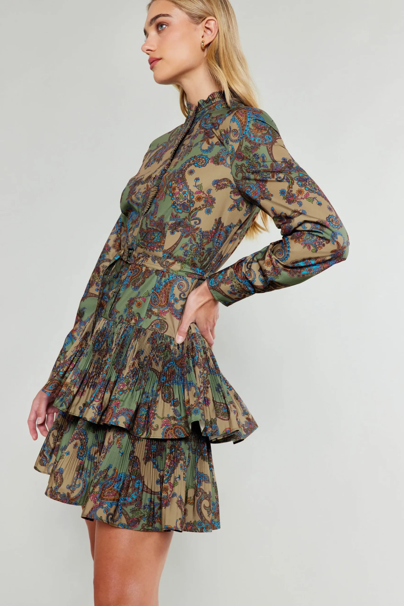 Current Air Anberlin Mini Dress TAUPEPAISLEY Online