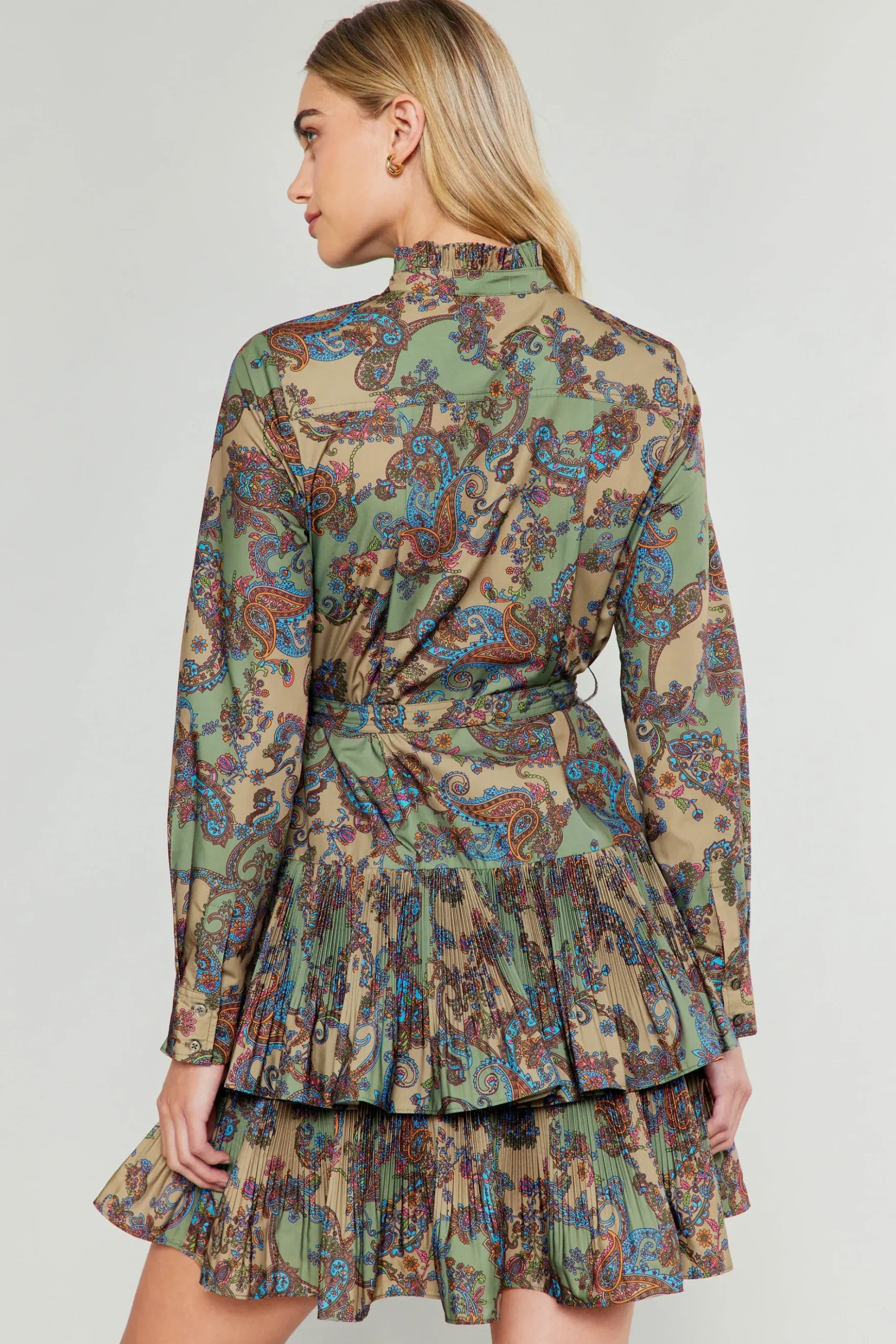 Current Air Anberlin Mini Dress TAUPEPAISLEY Online