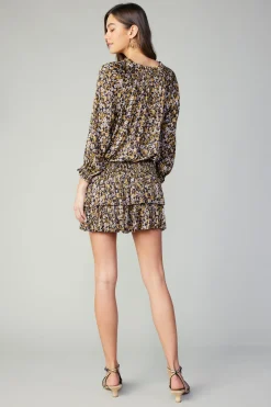 Current Air Aurelie Floral Print Mini Dress BLACKFLORAL Online