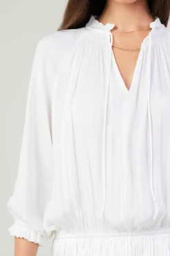 Current Air Aurelie Pleated Mini Dress WHITE Fashion