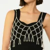Current Air Beaded Pearl Cami WHITE New