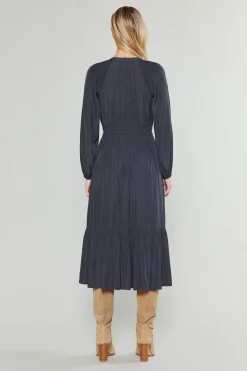 Current Air Belle Midi Dress CHARCOAL Best
