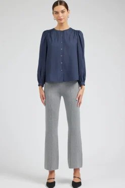 Current Air Buttoned Blouse SLATENAVY Sale
