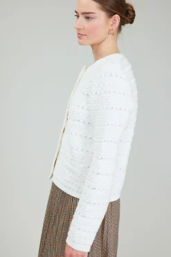 Current Air Buttonup Cardigan IVORY Discount