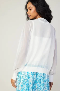 Current Air Cardigan Cami Set WHITE Discount