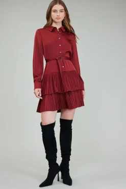 Current Air Carrera Mini Dress BURNTUMBER Discount