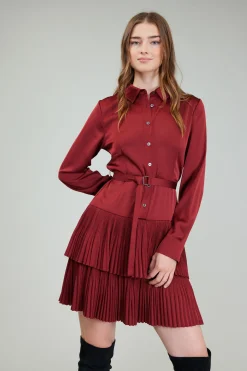 Current Air Carrera Mini Dress BURNTUMBER Discount