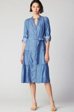 Current Air Buttondown Dress CHAMBRAY Hot