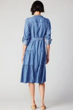 Current Air Buttondown Dress CHAMBRAY Hot
