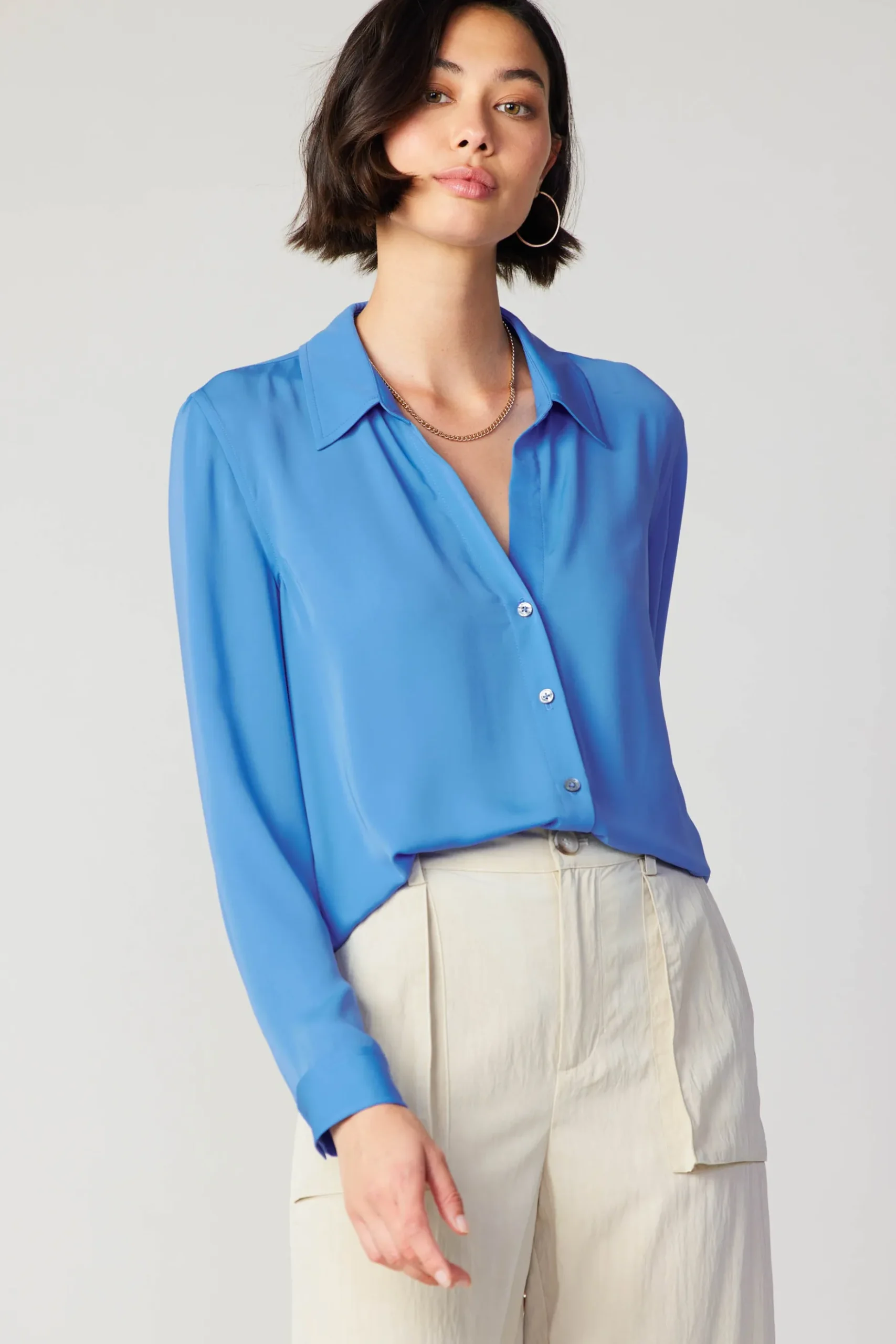 Current Air Collared Buttondown Shirt BLUE Discount