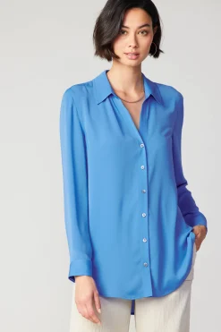 Current Air Collared Buttondown Shirt BLUE Discount