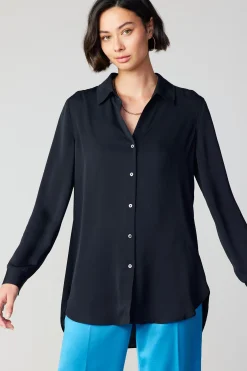 Current Air Collared Buttondown Shirt BLACK Sale