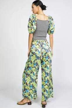 Current Air Contrast Sleeve Sweetheart Top GREY Best