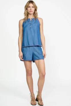 Current Air Contrast Trim Tank CHAMBRAY Hot
