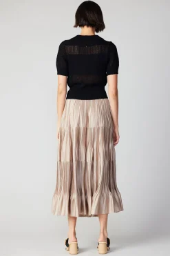 Current Air Cropped Knit Top BLACK Best