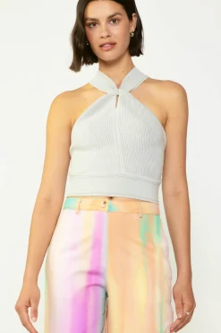 Current Air Cross Sweater Tank Top LIGHTGREY Sale
