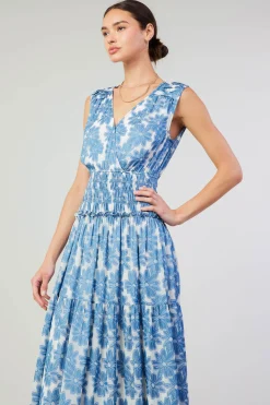 Current Air Daisy Jacquard Maxi Dress DENIMBLUE Fashion