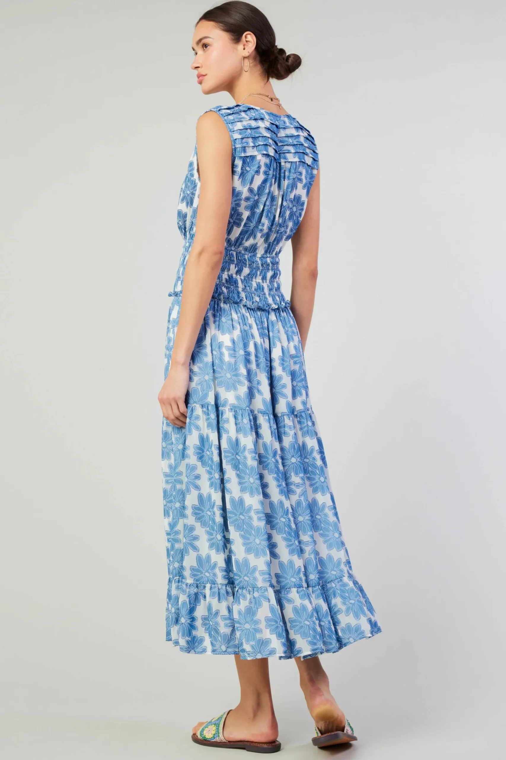 Current Air Daisy Jacquard Maxi Dress DENIMBLUE Fashion