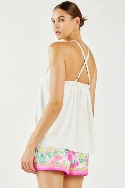 Current Air Detachable Rosette Halter Top PEARL Online