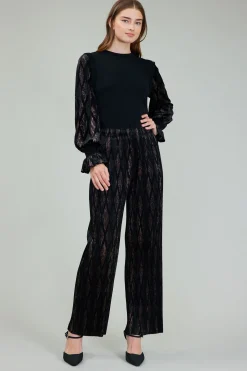 Current Air Elastic Waist Long Pants BLACKBRONZEMULTI Clearance