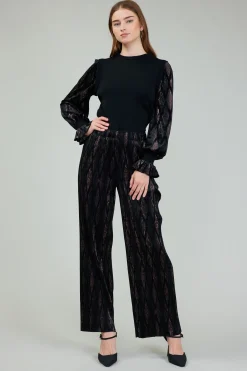 Current Air Elastic Waist Long Pants BLACKBRONZEMULTI Clearance