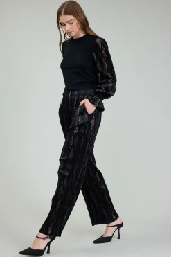 Current Air Elastic Waist Long Pants BLACKBRONZEMULTI Clearance