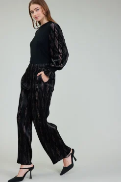 Current Air Elastic Waist Long Pants BLACKBRONZEMULTI Clearance