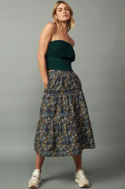 Current Air Floral Midi Skirt MULTI Outlet