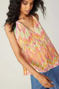Current Air Gradient Chevron Tank ORANGEMLT Outlet