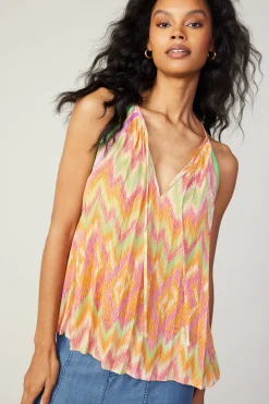 Current Air Gradient Chevron Tank ORANGEMLT Outlet
