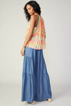 Current Air Gradient Chevron Tank ORANGEMLT Outlet