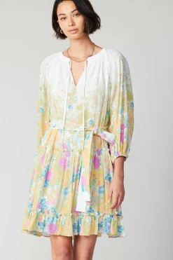 Current Air Gradient Floral Motif Mini Dress MULTI Online