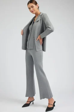 Current Air Knitted Blazer HEATHERGREY Sale