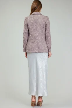 Current Air Lace Single Breasted Blazer TAUPEGREY Discount
