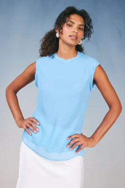 Current Air Layered Tank Top PASTELBLUE Hot