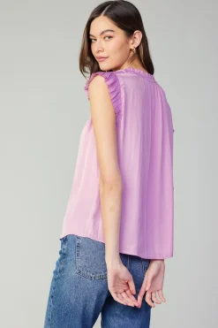Current Air Margot Pleated Sleeve Blouse PASTELPINK Clearance