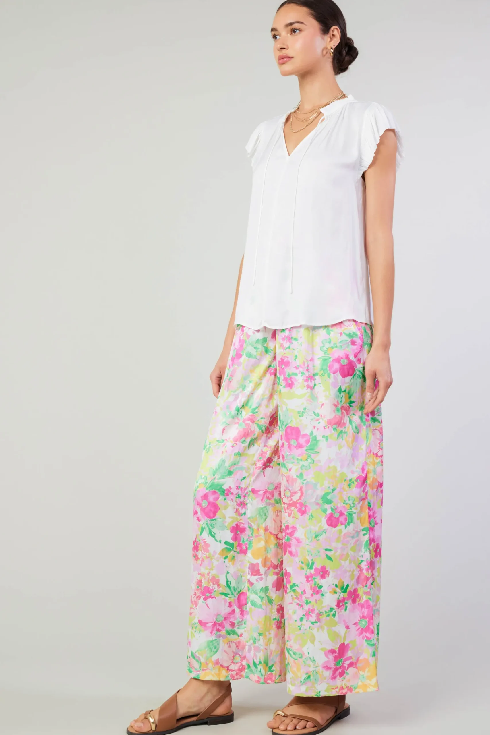 Current Air Margot Pleated Sleeve Blouse OFFWHITE Outlet