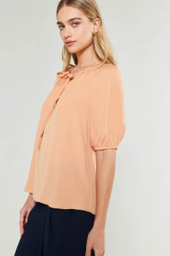 Current Air Neck Tie Detailed Blouse BUTTERUM Sale