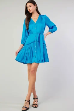 Current Air Nova Mini Dress BLUE New