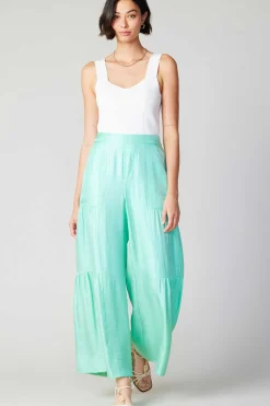 Current Air Pastel Wide Leg Pants MINT Fashion