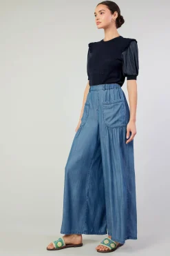 Current Air Patch Pocket Pant CHAMBRAY Clearance