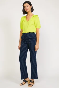 Current Air Pinstriped Bootcut Pant NAVYSTRIPE Sale